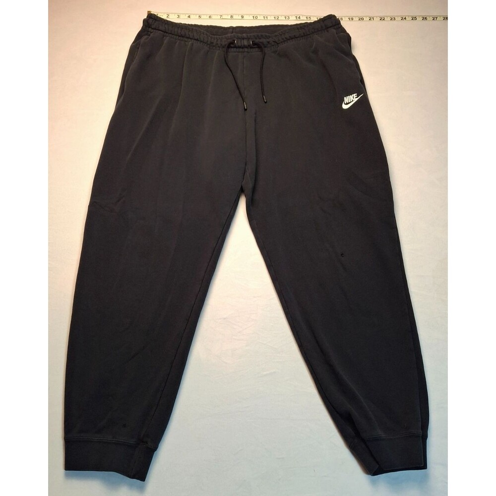 Nike Joggers Pants Drawstring Waist Taper Leg Mens Size XL Black